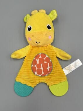 Bright Starts Giraffe Flat Lovey Plush Baby Security Toy